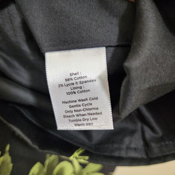 Talbots large purple and pink flower print pleated  lined skirt woman's size 18 - Picture 8 of 10